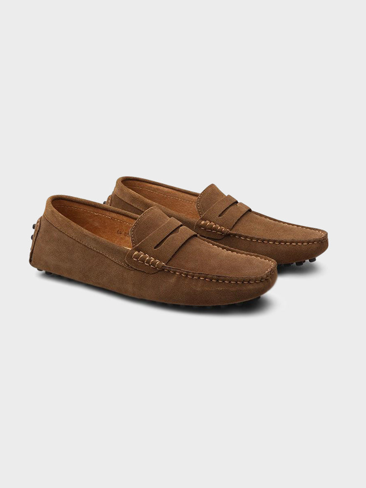 Suede Boat Loafers - 3