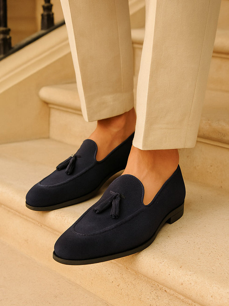 Tassel Suede Loafers - 2