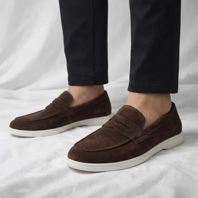 Mayfair Suede Penny Loafers - 17