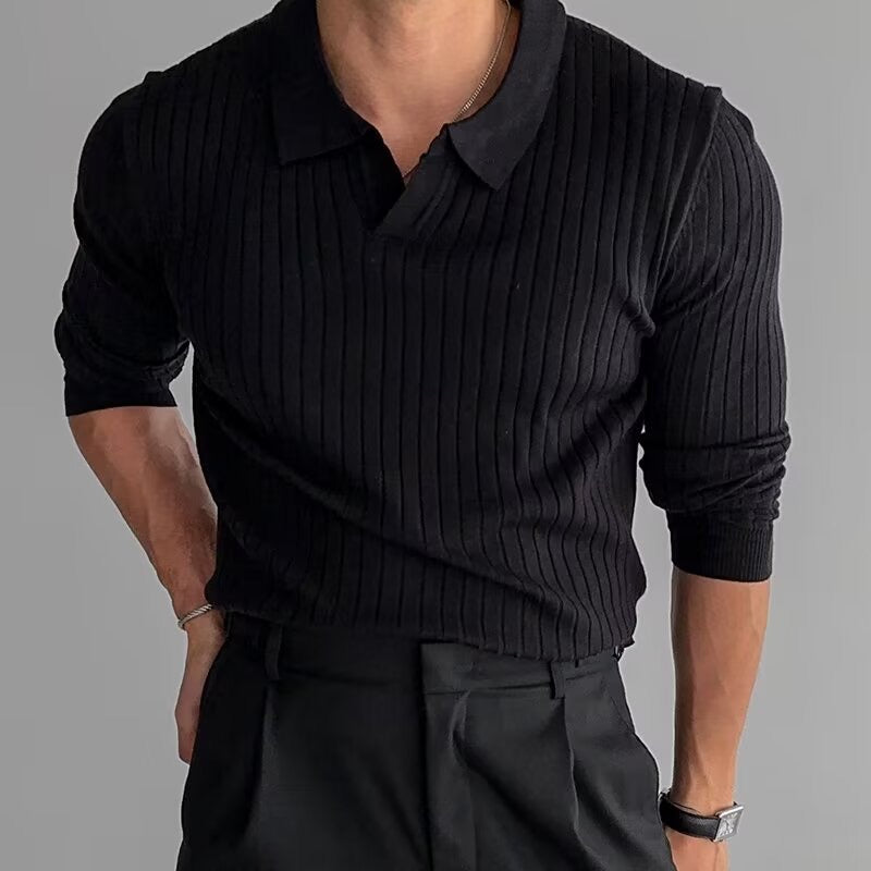 SUWON V-Neck Polo - 7