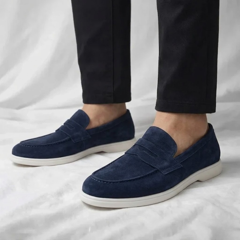 Mayfair Suede Penny Loafers - 15