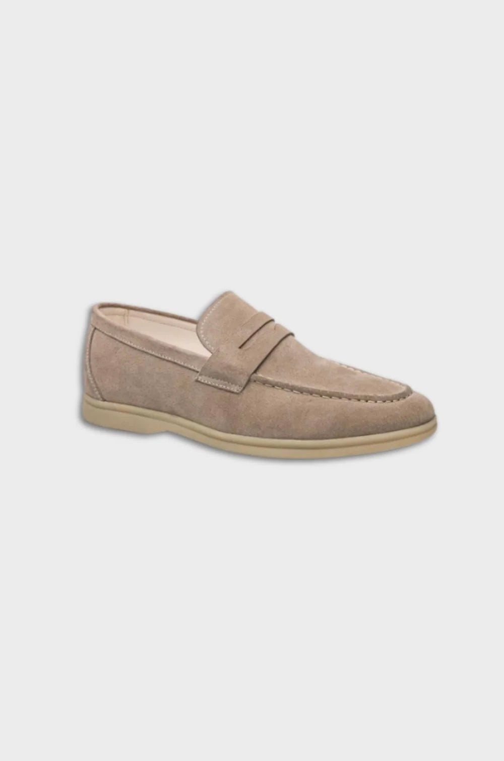 ATHÈNES Suede Leather Loafers - 5