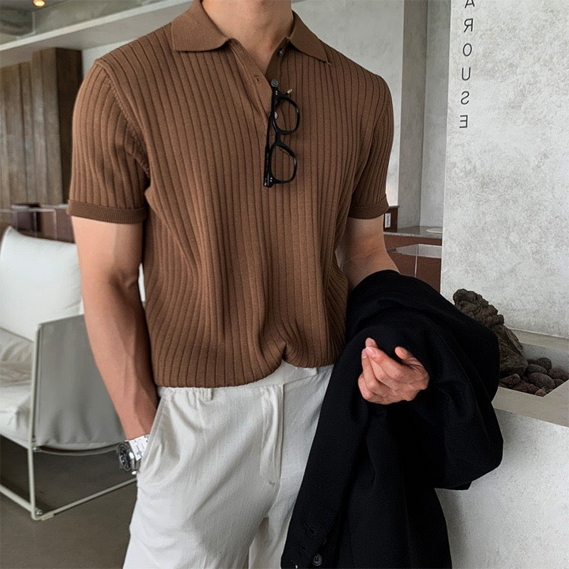 GIMCHEON Knitted Polo Shirt - 9