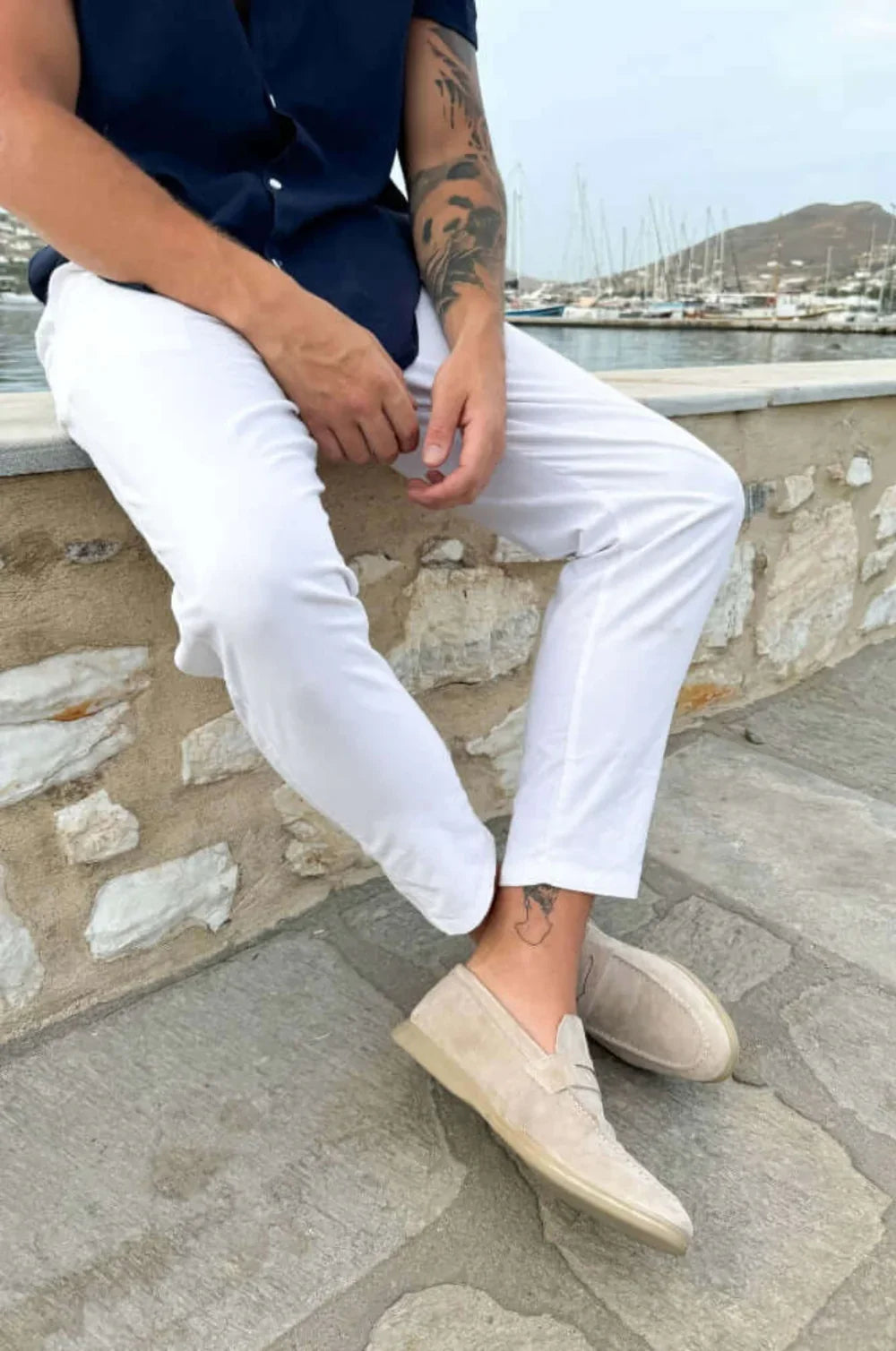ATHÈNES Suede Leather Loafers - 3