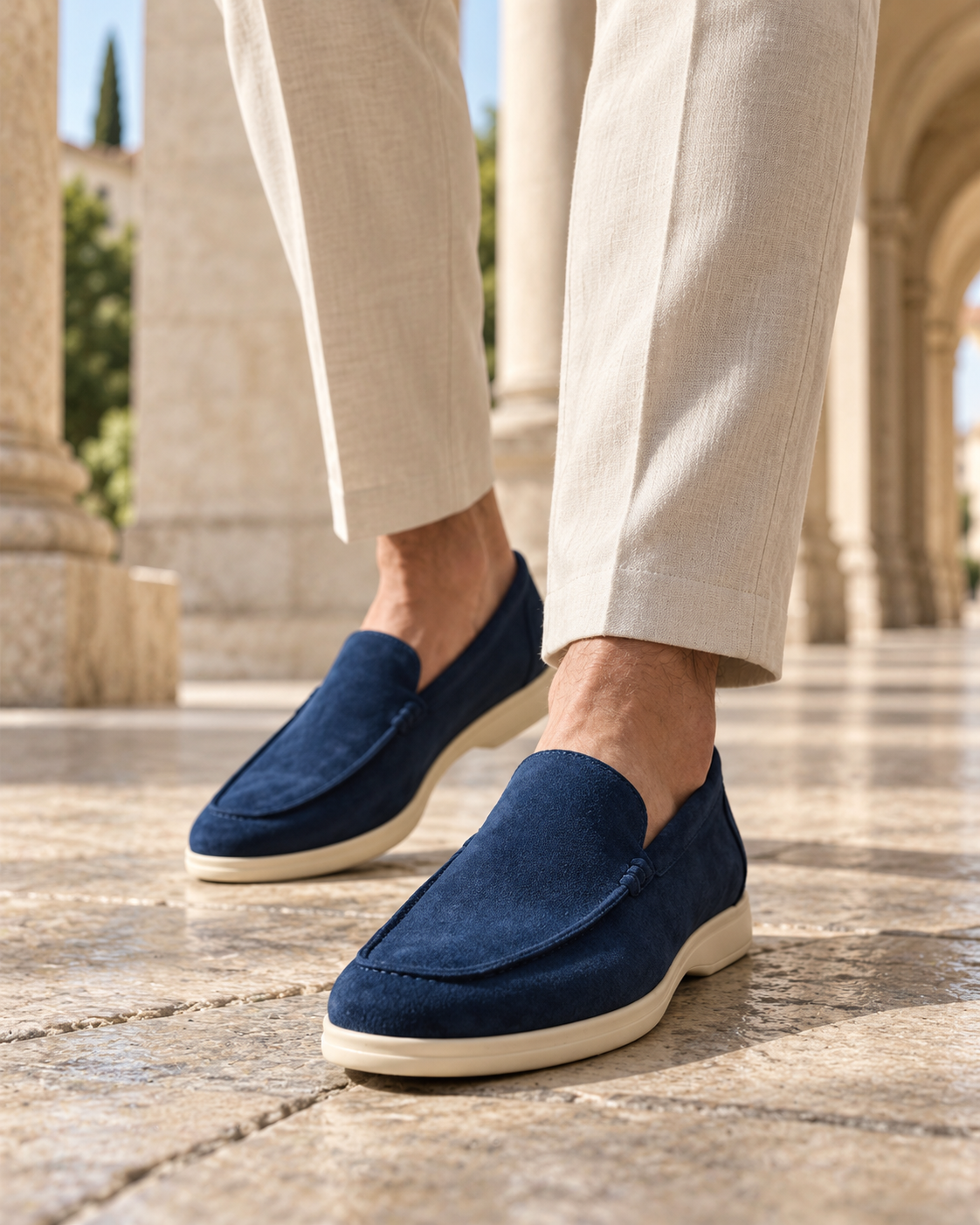 MONARSHY RIVIERA Suede Loafers