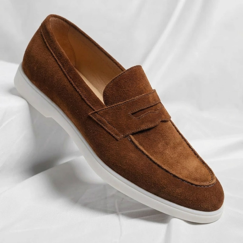Mayfair Suede Penny Loafers - 6