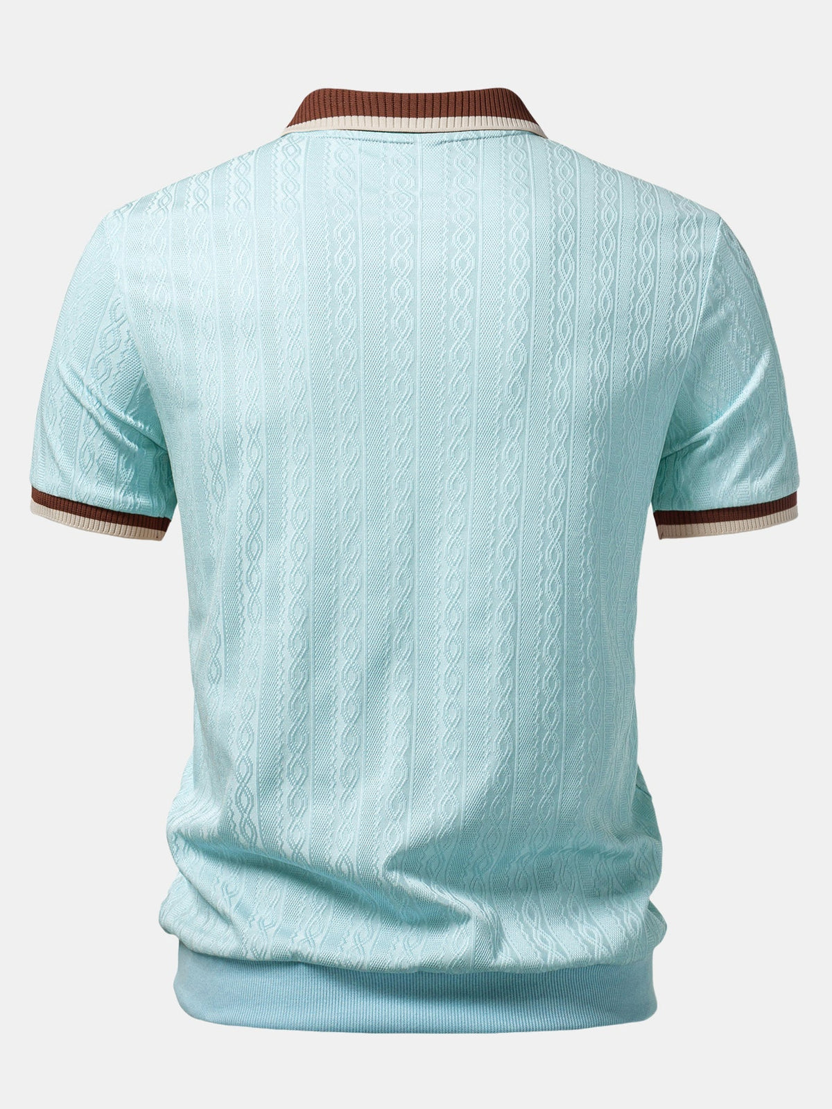 TAORMINA Knitted Zip Polo Shirt - 10