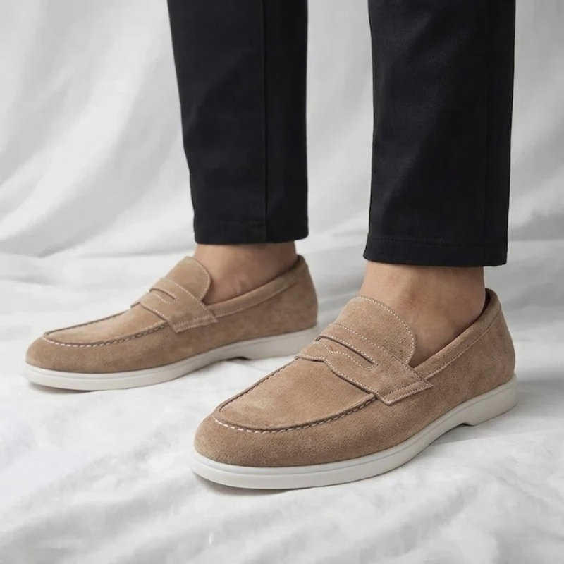 Mayfair Suede Penny Loafers - 13