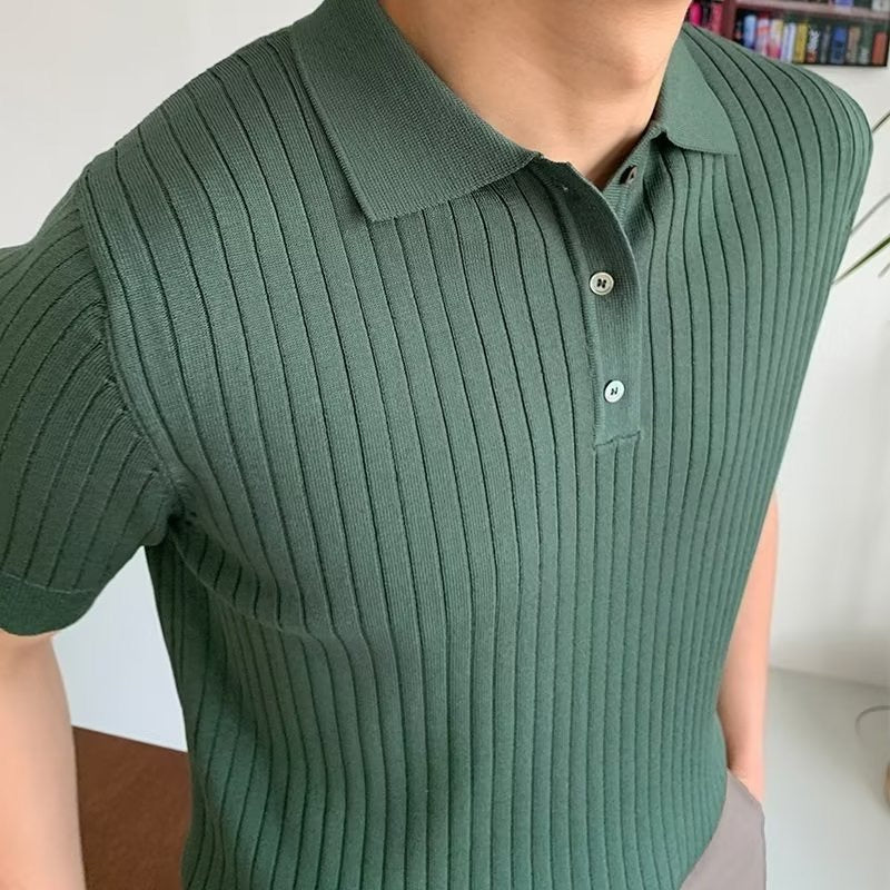 GIMCHEON Knitted Polo Shirt - 3