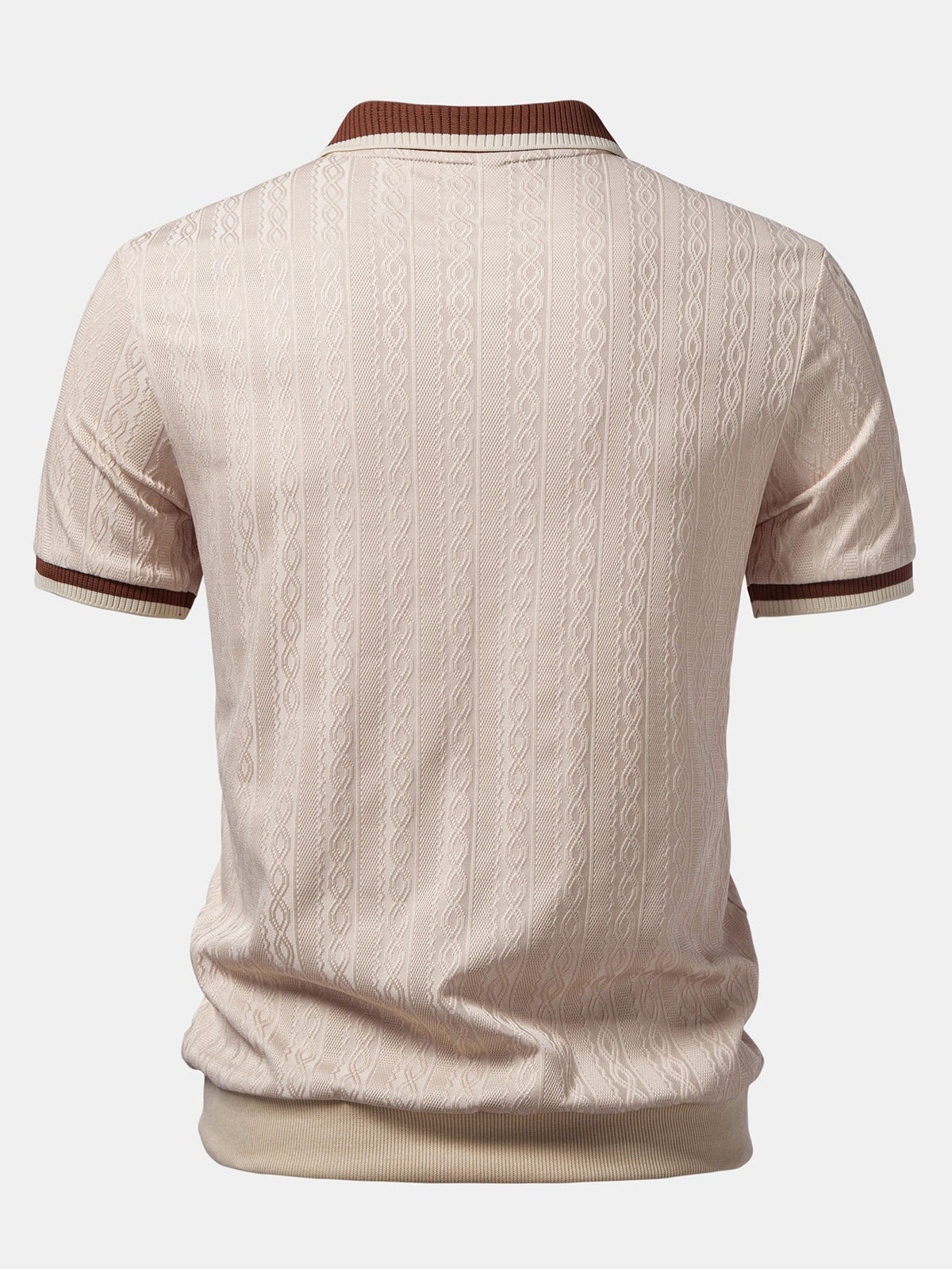 TAORMINA Knitted Zip Polo Shirt - 6