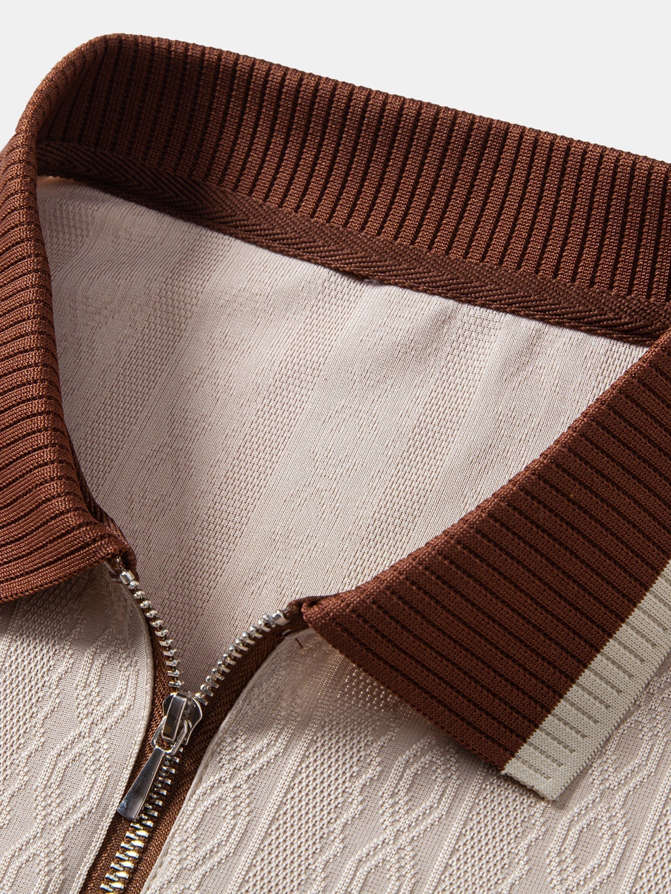 TAORMINA Knitted Zip Polo Shirt - 11
