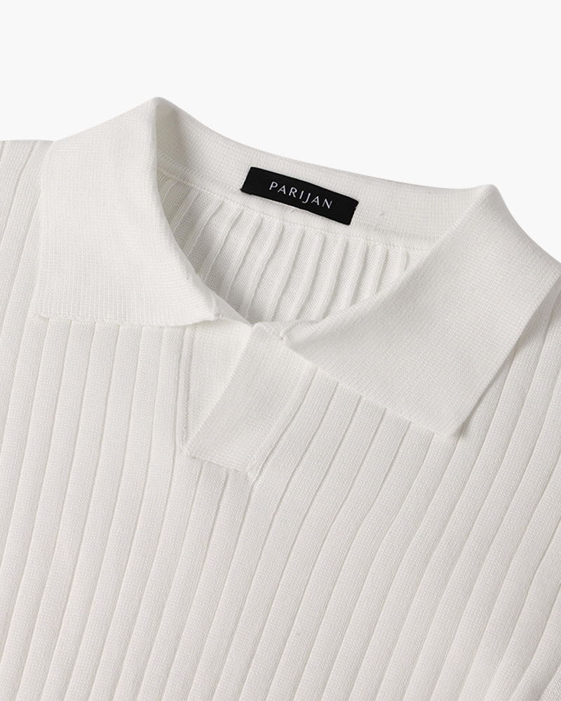 SUWON V-Neck Polo - 4