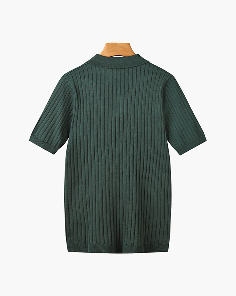 GIMCHEON Knitted Polo Shirt - 4