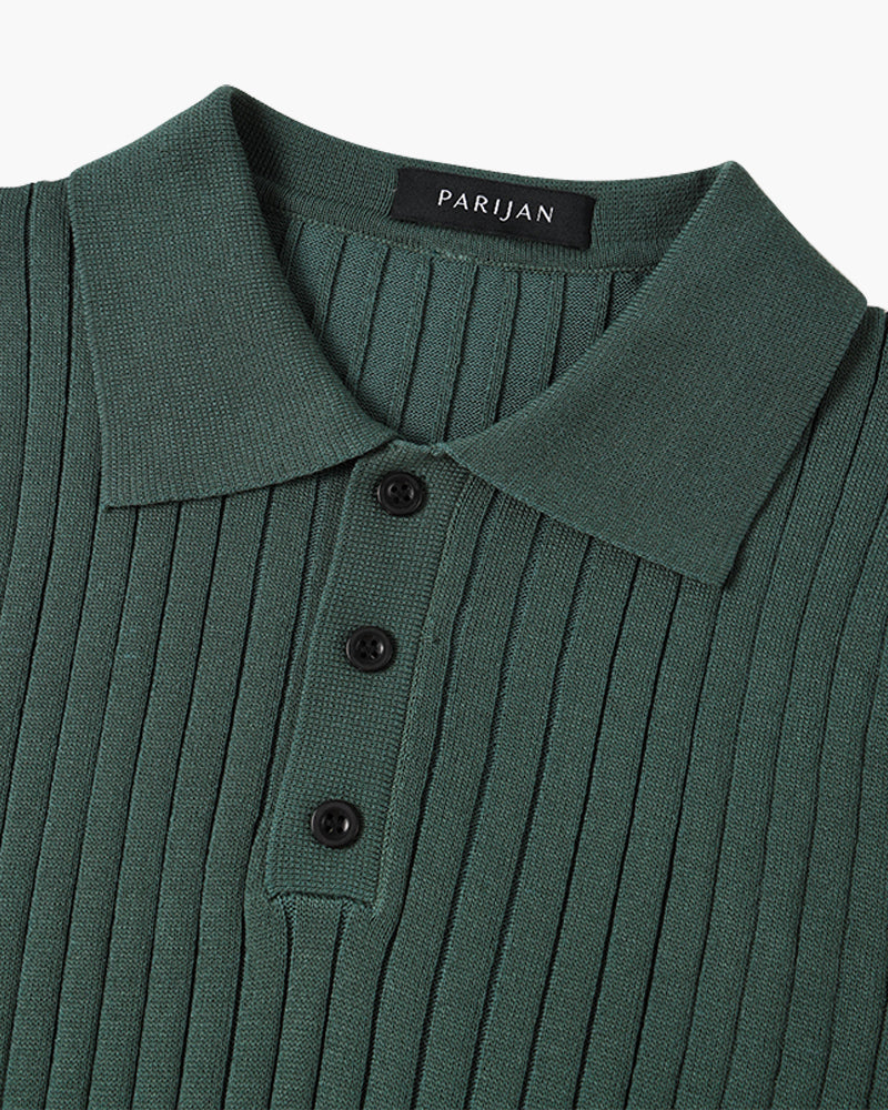 GIMCHEON Knitted Polo Shirt - 5