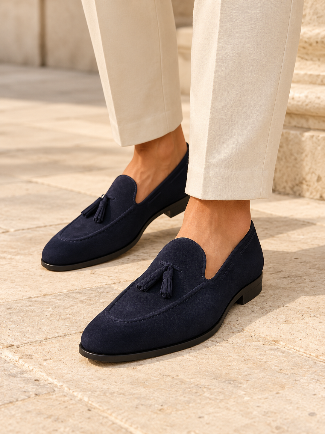 TONNIE Suede Loafers