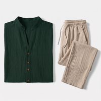 Dark Green & Tan