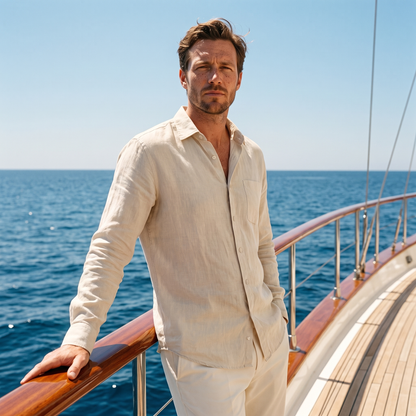 Camogli Shirt — Linen Shirt with Chest Pocket