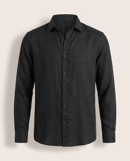 Ponza Shirt — Long Sleeve Linen Shirt