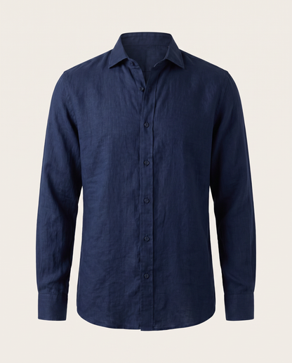 Ponza Shirt — Long Sleeve Linen Shirt
