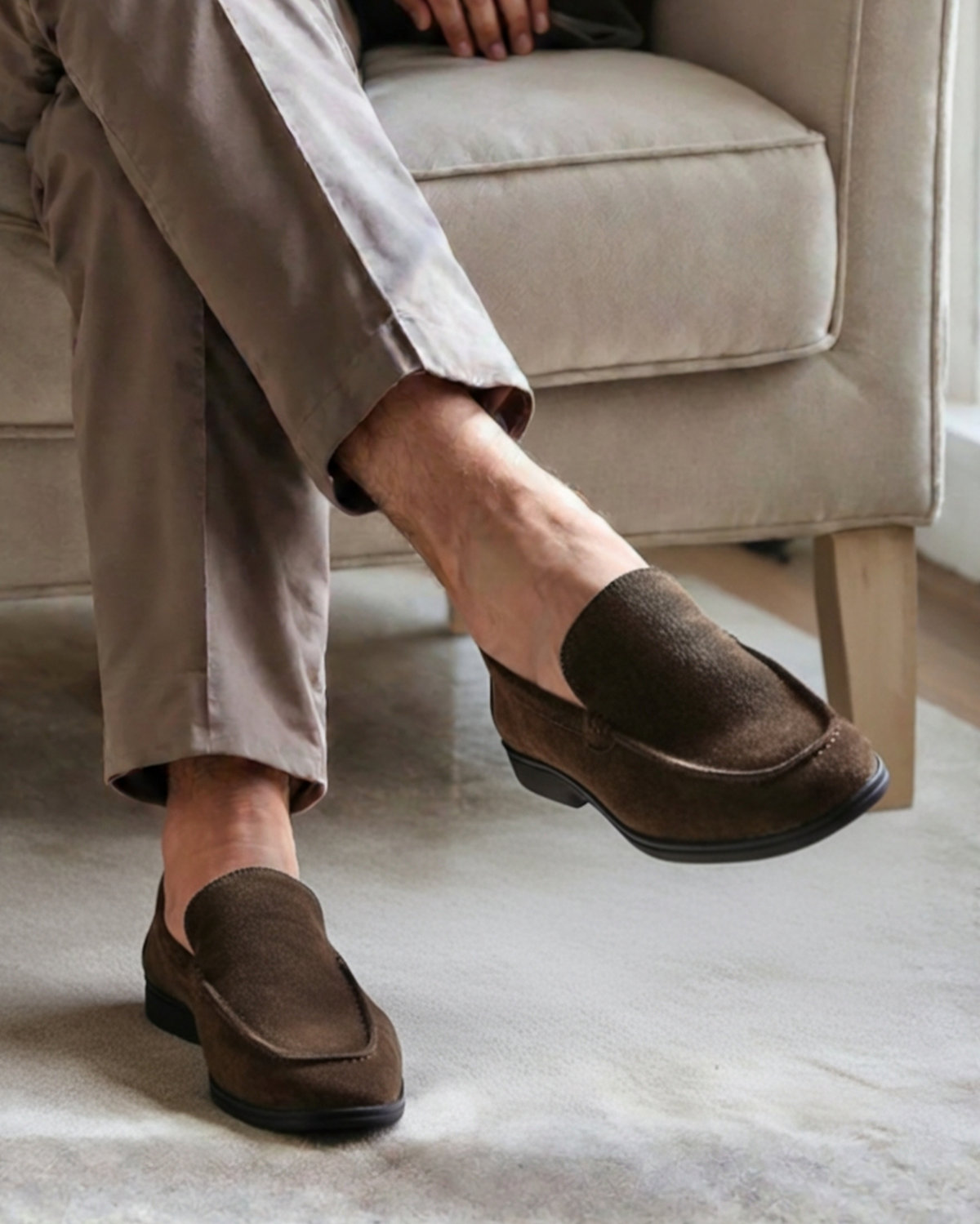 LUGANO Suede Loafers