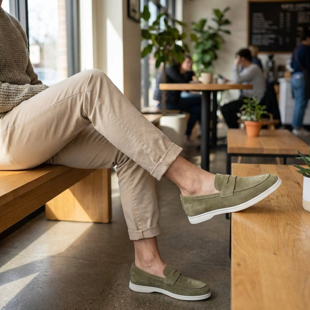 Mayfair Suede Penny Loafers - 8