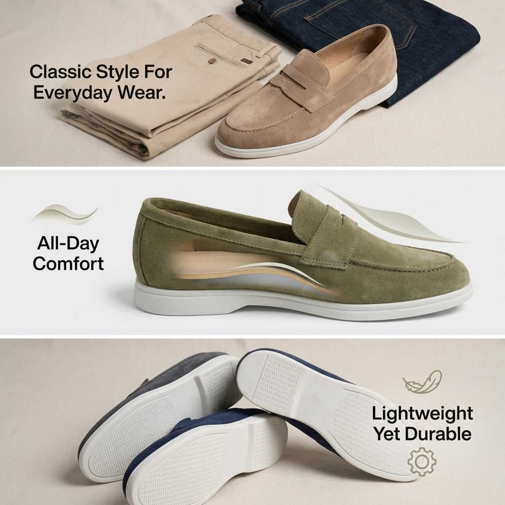 Mayfair Suede Penny Loafers - 11